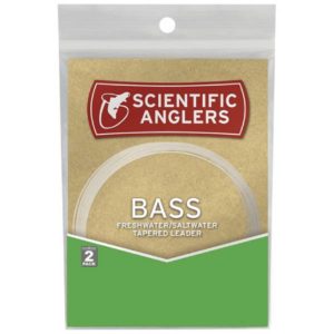 Scientific Anglers Bass Tapered Leaders, 12lb 2pk Fishing