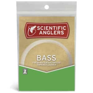 Scientific Anglers Bass Tapered Leaders, 10lb 2pk Fishing