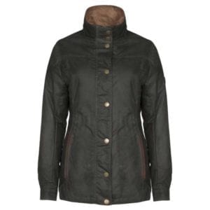 Dubarry Mountrath Women’s Waxed Jacket – Olive Clothing