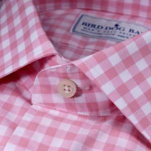 Preserve Bird Dog Bay Hinsdale Woven Cotton Shirt – Pink Plaid Clothing