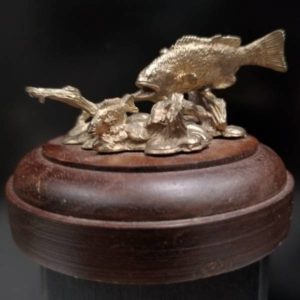 DeLodzia Mini Bronze Bass Chase Statue Miscellaneous