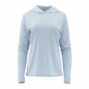 Simms Women’s SolarFlex Hoody – Pale Blue Clothing