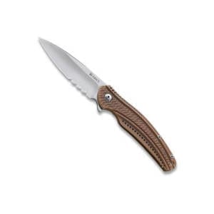 Columbia River Knife Onion Ripple 3.15″, Serrated Edge Bronze Folding Knives