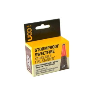 UCO Gear Stormproof Sweetfire Strikable Fire Starters, 8pk Camping