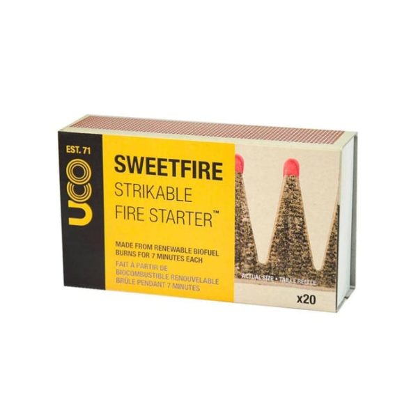 UCO Gear Sweetfire Strikable Fire Starters, 20pk Camping