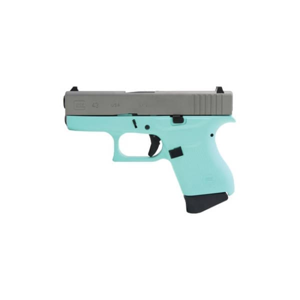 Glock G43 Tiffany Blue 9mm Handgun Firearms