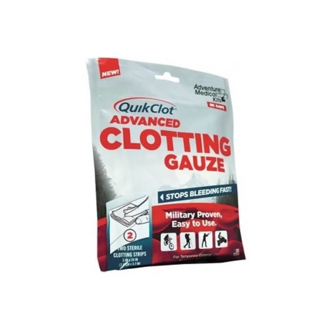 QuikClot Advanced Clotting Gauze 3 x 24 Inch 2ea Camping Essentials