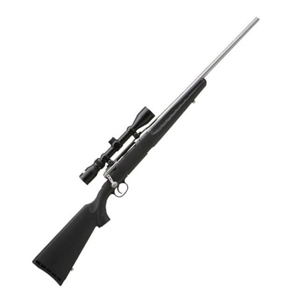 Savage Axis XP w/Scope 7mm-08 Remington 22″ 4+1 Synthetic Black Stock Stainless Steel Bolt Action