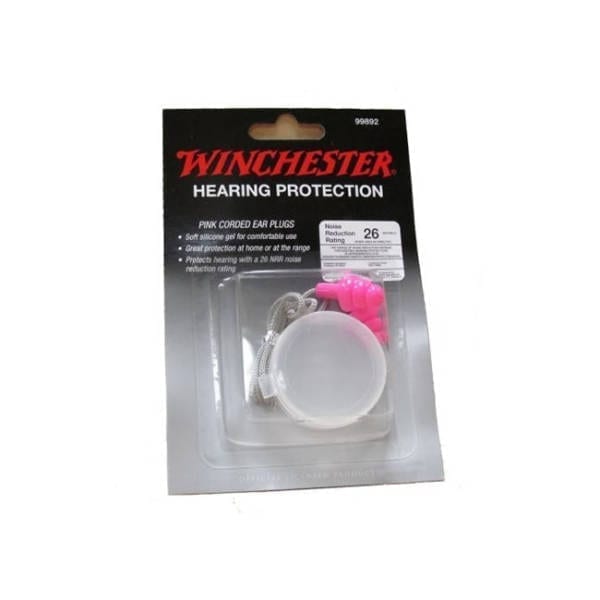 Winchester Pink Corded Earplug Eye & Ear Protection