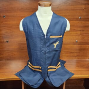 Famars Navy Blue Shooting Vest – Navy or Suede Padding Clothing