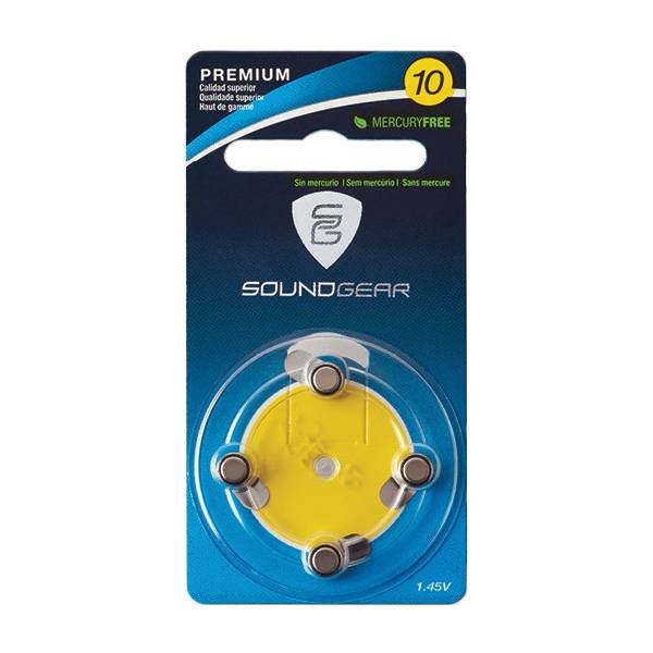 SoundGear Premium Mercury-Free Batteries, Size 10 Miscellaneous