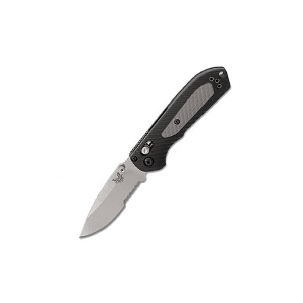 Benchmade Mini Freek 3″ Satin Combo Blade Folding Knives