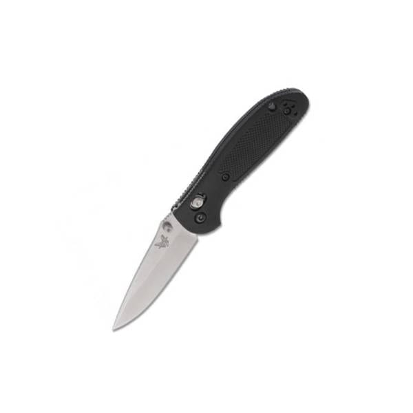 Benchmade Mini Griptilian AXIS Lock 2.91″ Satin Drop Point Plain Blade Folding Knives