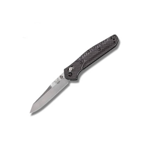 Benchmade Osborne Folding Knife 3.4″ Stonewash Plain Blade Folding Knives