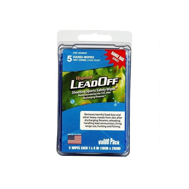 Hygenall Lead Off Shooting Sports Safety Wipes Accessories