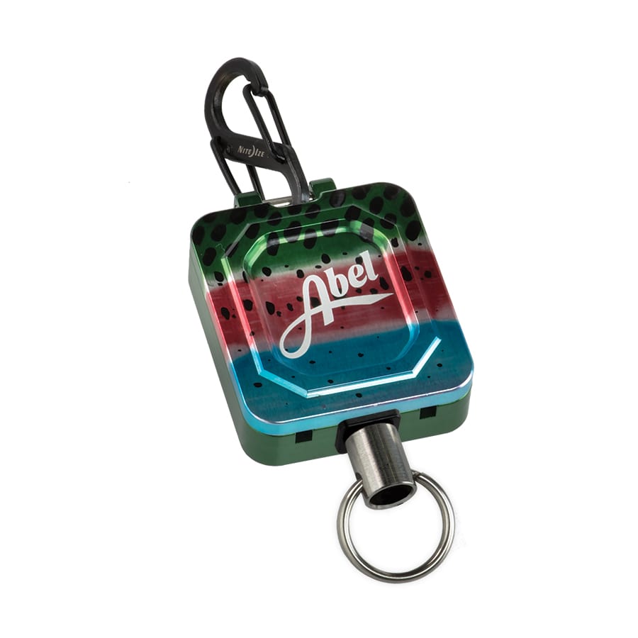 Abel Zinger Retractable Lanyard Rainbow Trout ☆ The Sporting
