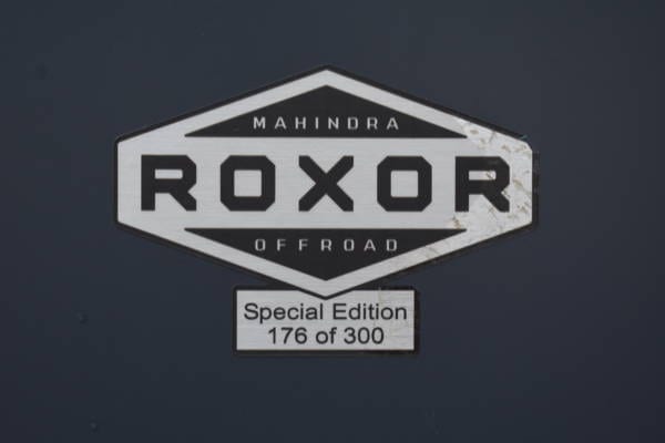 Mahindra ROXOR Off Road – Preserve Edition Unique Offerings