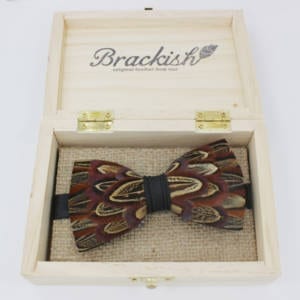 Brackish Pheasant Feather – 4.5″ x 2.5″ BowTie Accessories