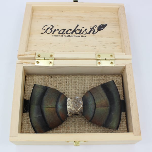Brackish Original w/ Snakeskin – 4.5″ x 2.5″ Bowtie Accessories