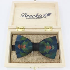 Brackish Handmade Feather – 4.5″ x 2.5″ Bowtie Bow Ties