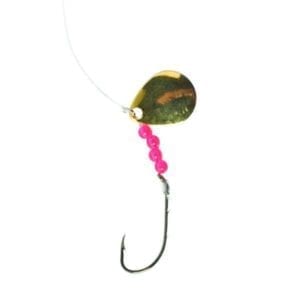 Eagle Claw 2 WAY SPINNER GOLD BLADES #2 Fish Hooks