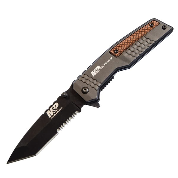 S&W M&P Bodyguard 3.5″ Serrated Folding Knife Folding Knives