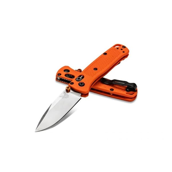 Benchmade Mini Bugout, 2.82″ AXIS Folding Knife – Orange Folding Knives