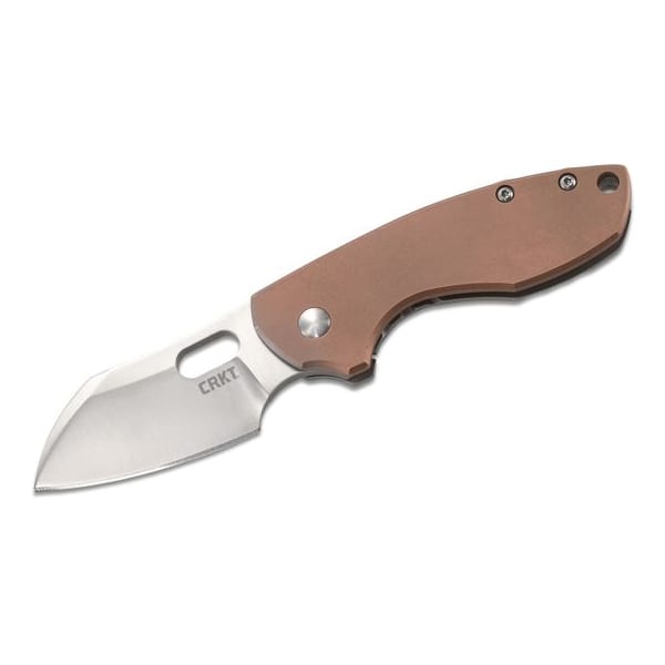 CRKT Pilar Copper 2.38″ Satin Plain Blade Knife Folding Knives