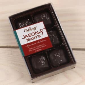 Coblentz Jason and Mary’s Signature Selection Dark Chocolate Sea Salt Caramels Camping