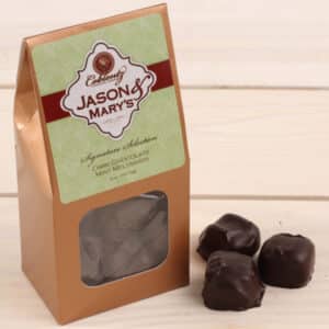 Coblentz Jason and Mary’s Signature Selection Dark Chocolate Mint Meltaways Camping