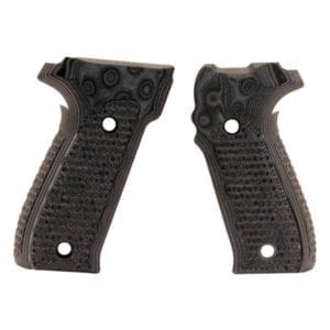 Hogue SIG Sauer P226 Piranha Grip G-10, G-Mascus – Black/Gray Firearm Accessories