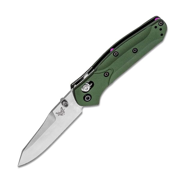 Benchmade Mini Osborne 2.92″ Reverse Knife – Green Folding Knives