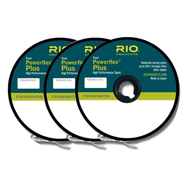 RIO Powerflex 0x 1x 2x Plus Tippet 3PK Fishing
