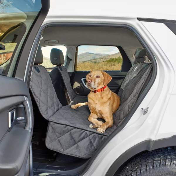 Orvis Grip-Tight Windowed Hammock Sedan/SUV Seat Protector, L – Gray Dog Training & Supplies