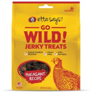 Etta Says Go Wild Jerky Dog Treats – Pheasant Recipe Dog Training & Supplies