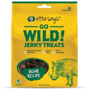 Etta Says Go Wild Jerky Dog Treats – Boar Recipe Hunting