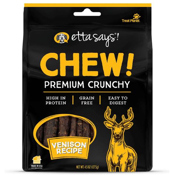 Etta Says Chew Premium Crunchy Dog Treats – Venison Dog Training & Supplies
