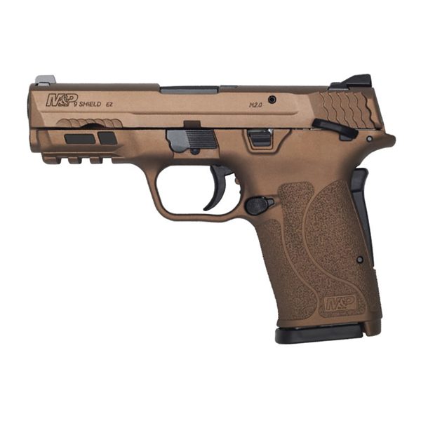 Smith & Wesson M&P EZ Shield TS Semi-Auto 9mm 3.6″ Handgun Burnt Bronze Firearms