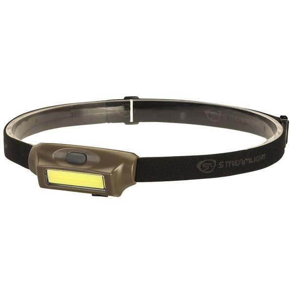 Streamlight Bandit Super Bright Rechargeable LED Headlamp – Coyote with Red LED Camping