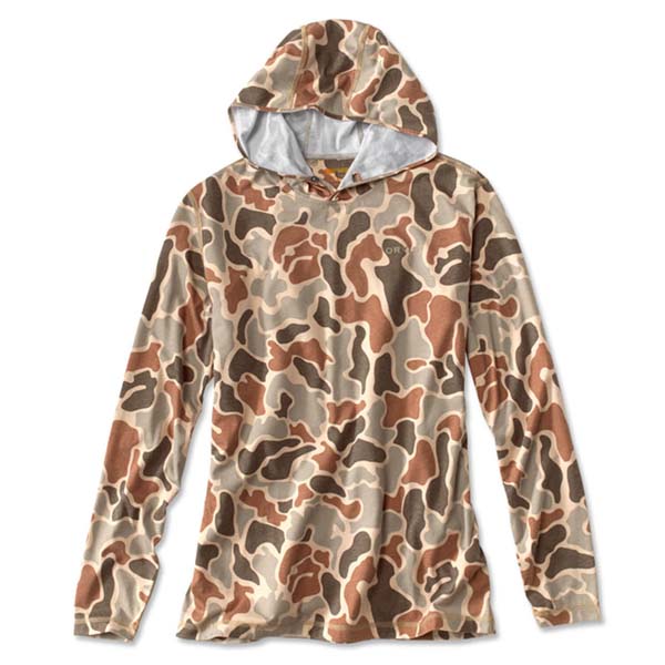 Orvis drirelease Pullover Printed Hoodie – Brown Camo Clothing
