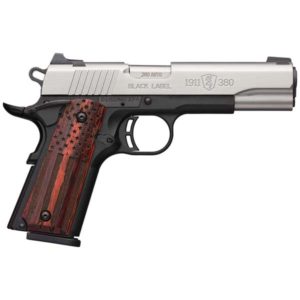 Browning Black Label Pro 1911-380 American Flag Single 380 ACP 4.25″ Handgun Firearms