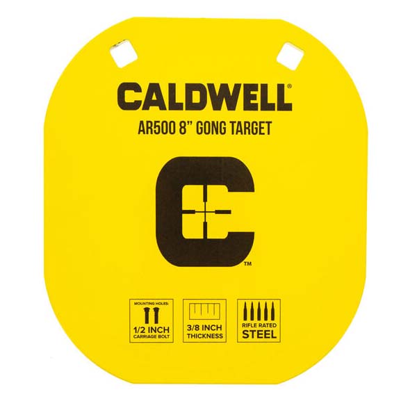 Caldwell AR500 C Gong Target, 8″ Firearm Accessories