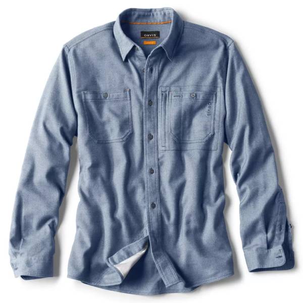Preserve Orvis Flat Creek Solid Tech Flannel Shirt – Ink or Redwood Clothing