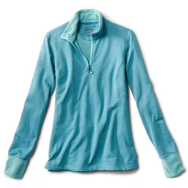 Preserve Orvis Women’s Horseshoe Hills Quarter-Zip Fleece Pullover – Blue Ice or Carbon Clothing