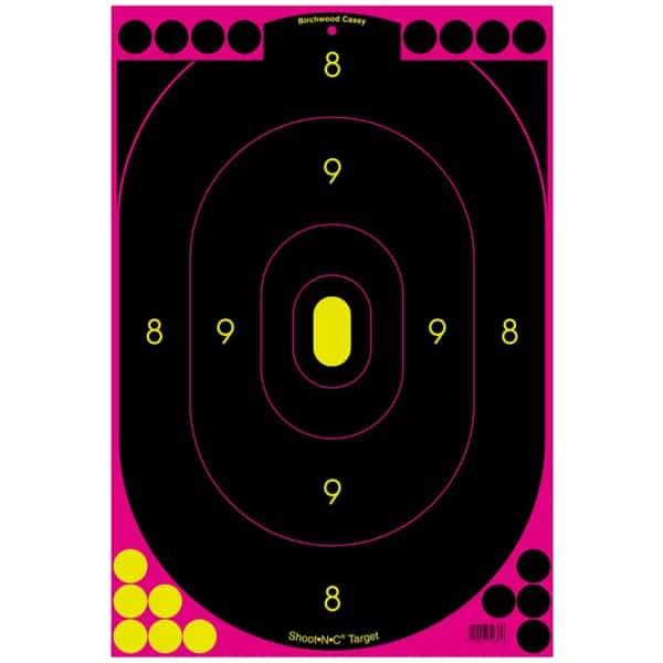 Birchwood Casey Shoot•N•C 12″x18″ Pink Silhouette Targets Firearm Accessories