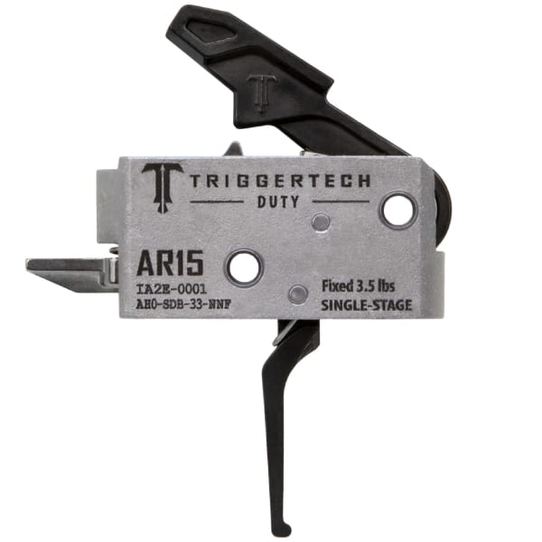 TriggerTech AR-15 Single-Stage Duty Trigger, Straight Flat Firearm Accessories