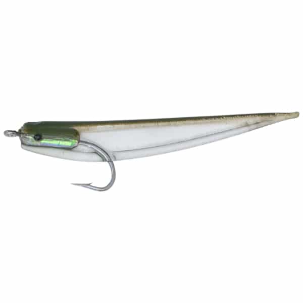 Hogy Lure Company 3″ (1.5g) Protail Fly Fishing Lure (Inshore) – Olive Fish Hooks