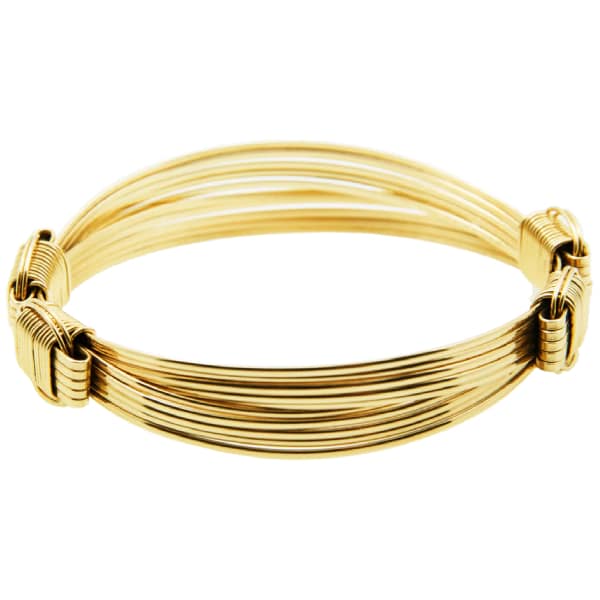 måle lade maternal Safari Jewelry Lightweight 14kt Solid Gold 5-Strand Bracelet, Small