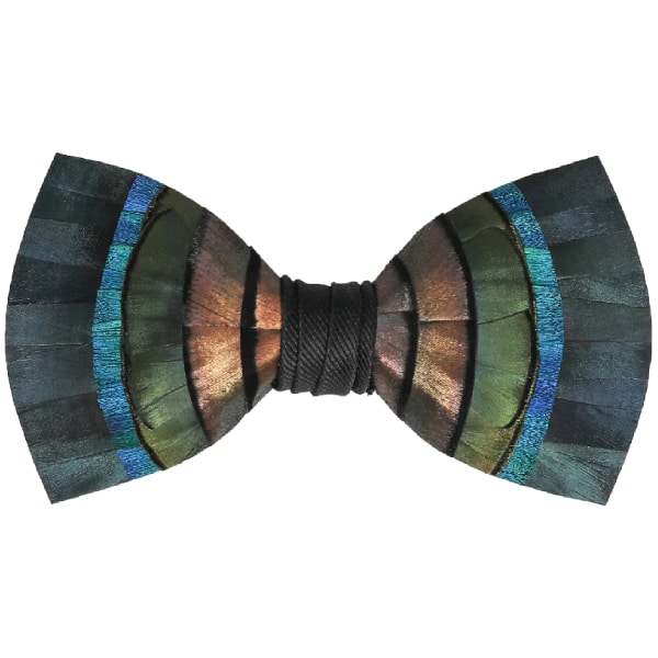 Brackish Henry Iridescent Copper, Navy, and Dark Green Bow Tie Bow Ties