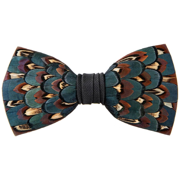 Brackish Turner Pheasant Feather Bow Tie Bow Ties